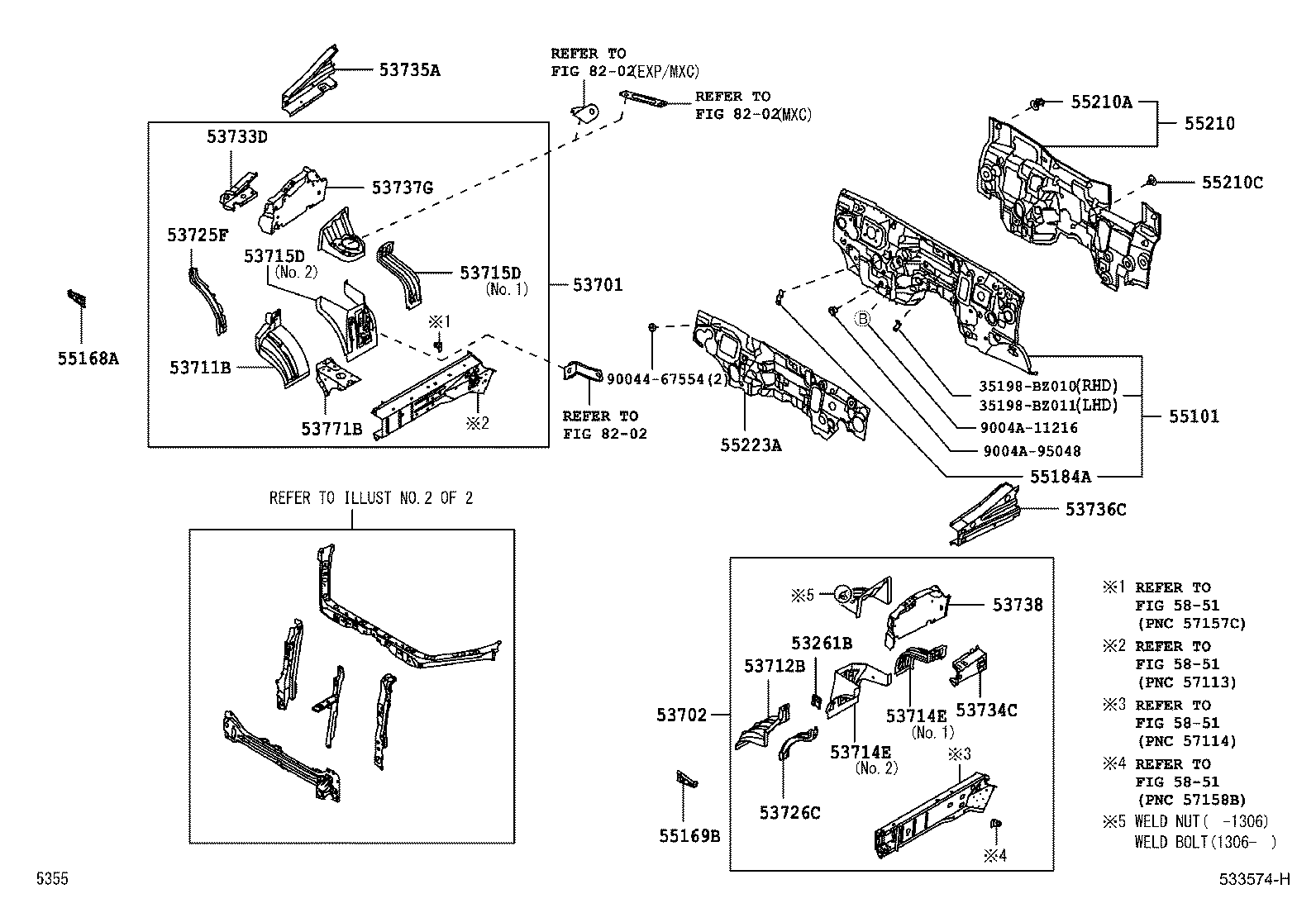 Toyota 58136-BZ010 COVER, DASH PANEL HOLE