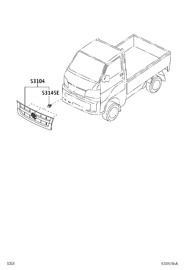 53928-B5030 GARNISH SUB-ASSY, FRONT PANEL, CENTER product image