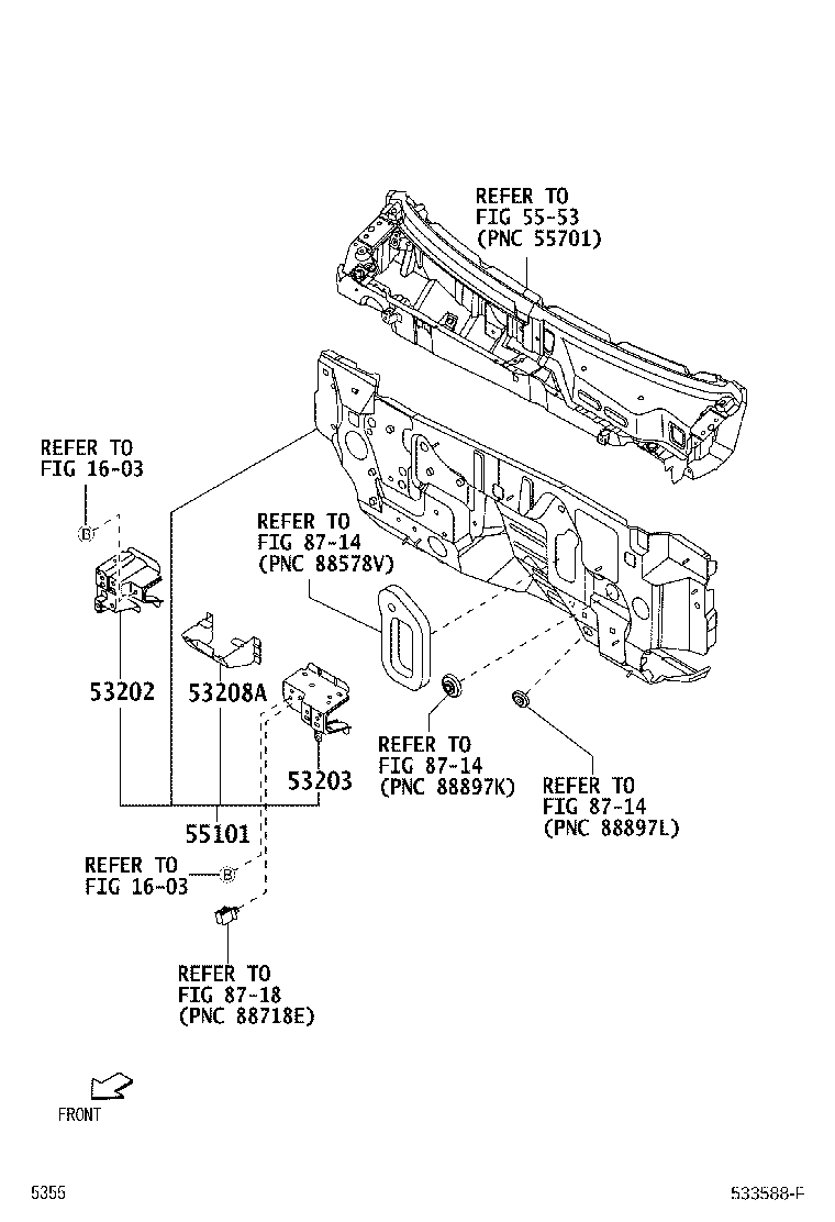 53202-B5010 SUPPORT SUB-ASSY, RADIATOR, RH product image