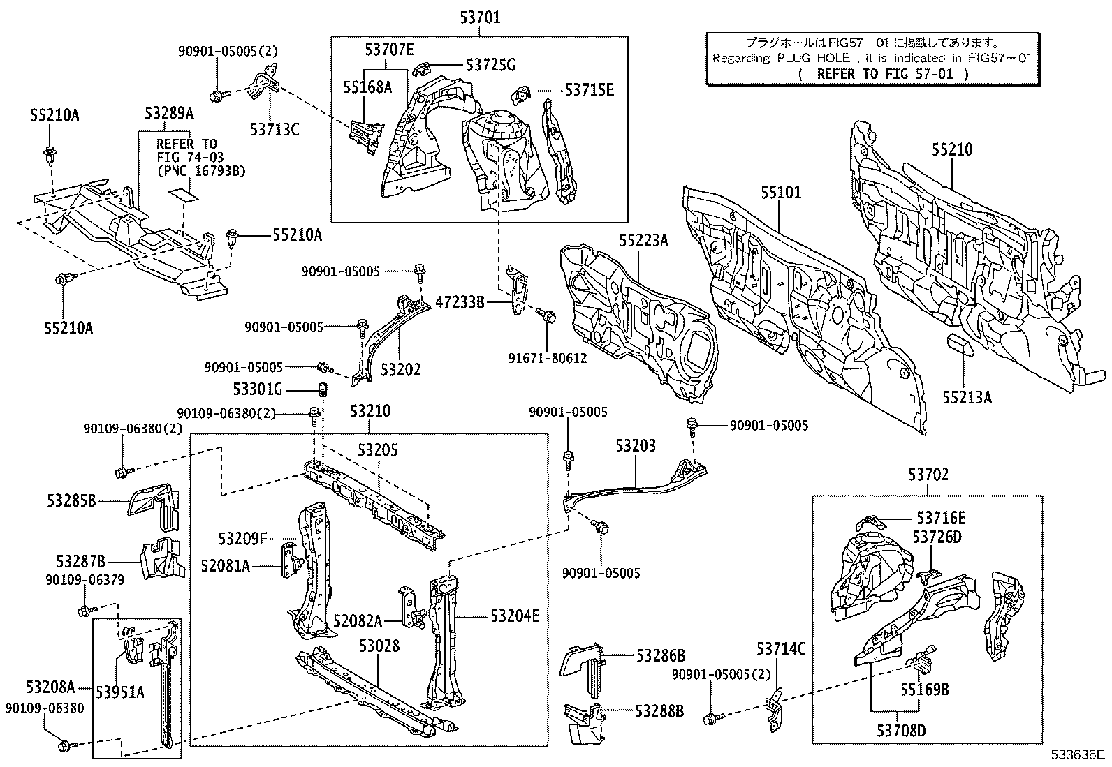 Toyota 52082-52030 STAY SUB-ASSY, FRONT BUMPER, LH