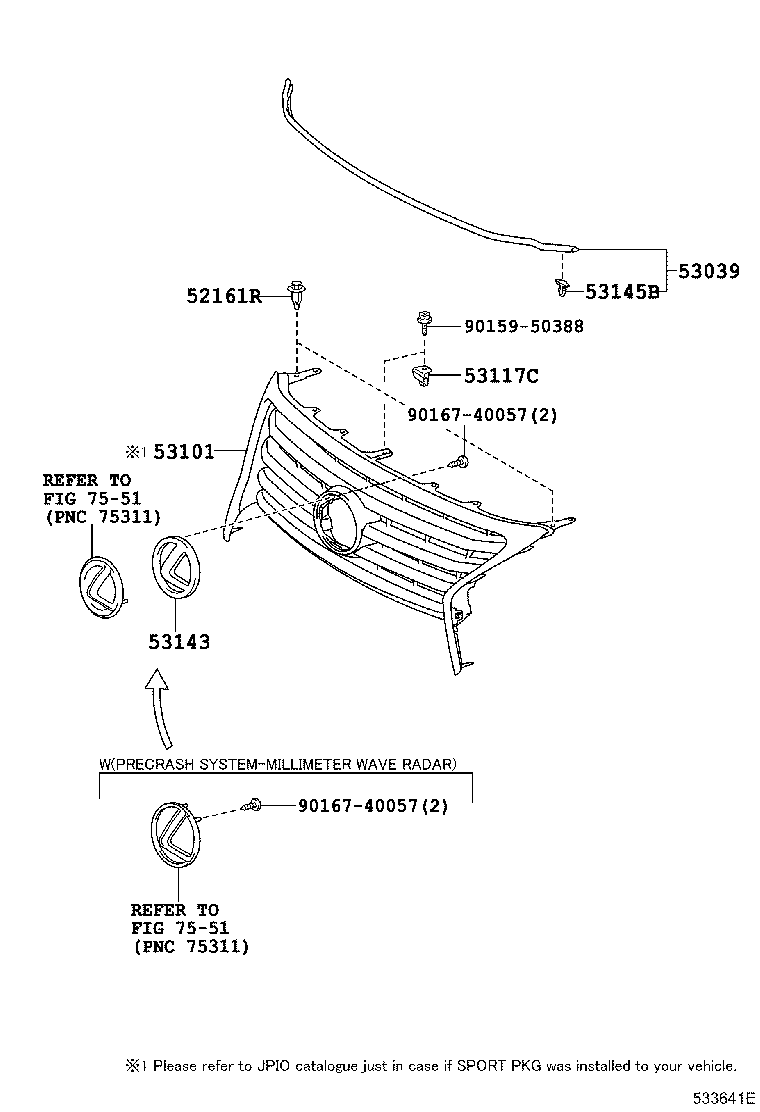 52114-60340 BRACKET, FRONT BUMPER EXTENSION MOUNTING product image