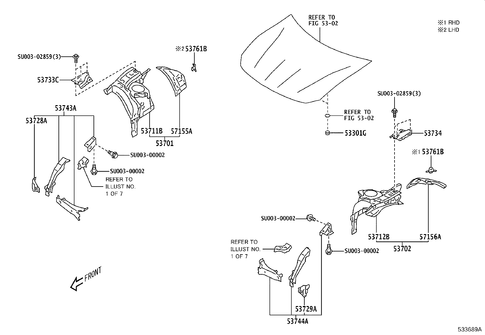 SU003-01310 APRON SUB-ASSY, FRONT FENDER, RH product image