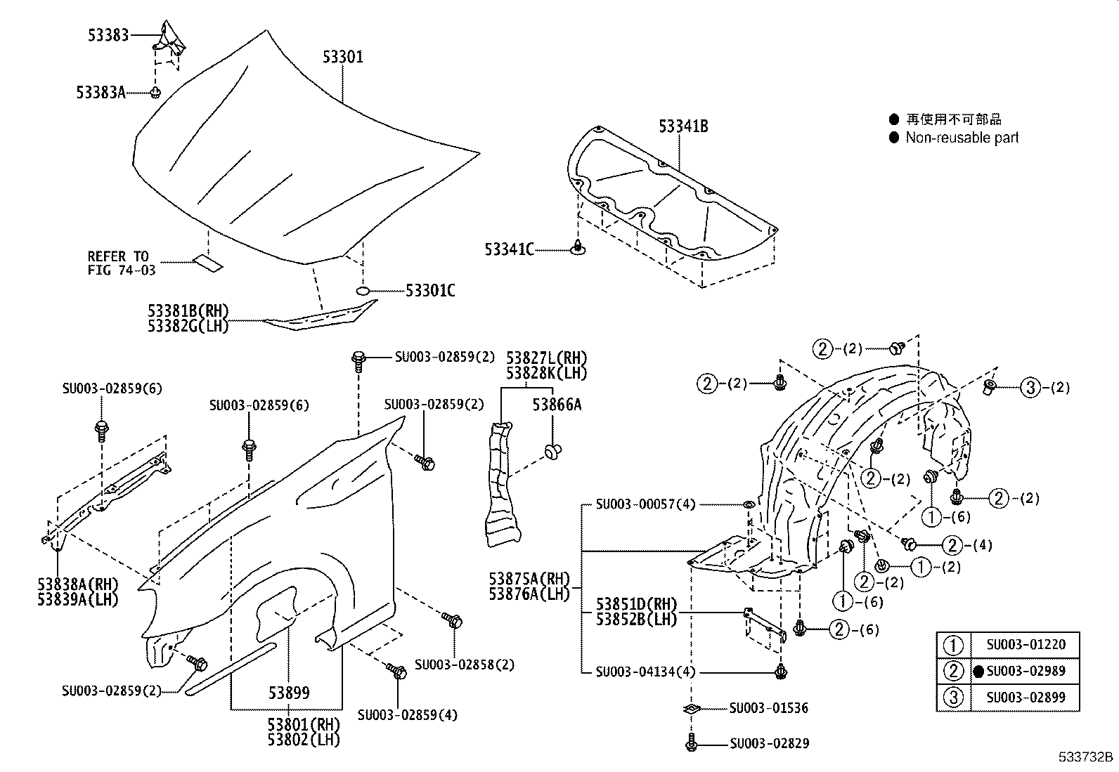 SU003-02957 PROTECTOR, FRONT FENDER SIDE PANEL, RH product image