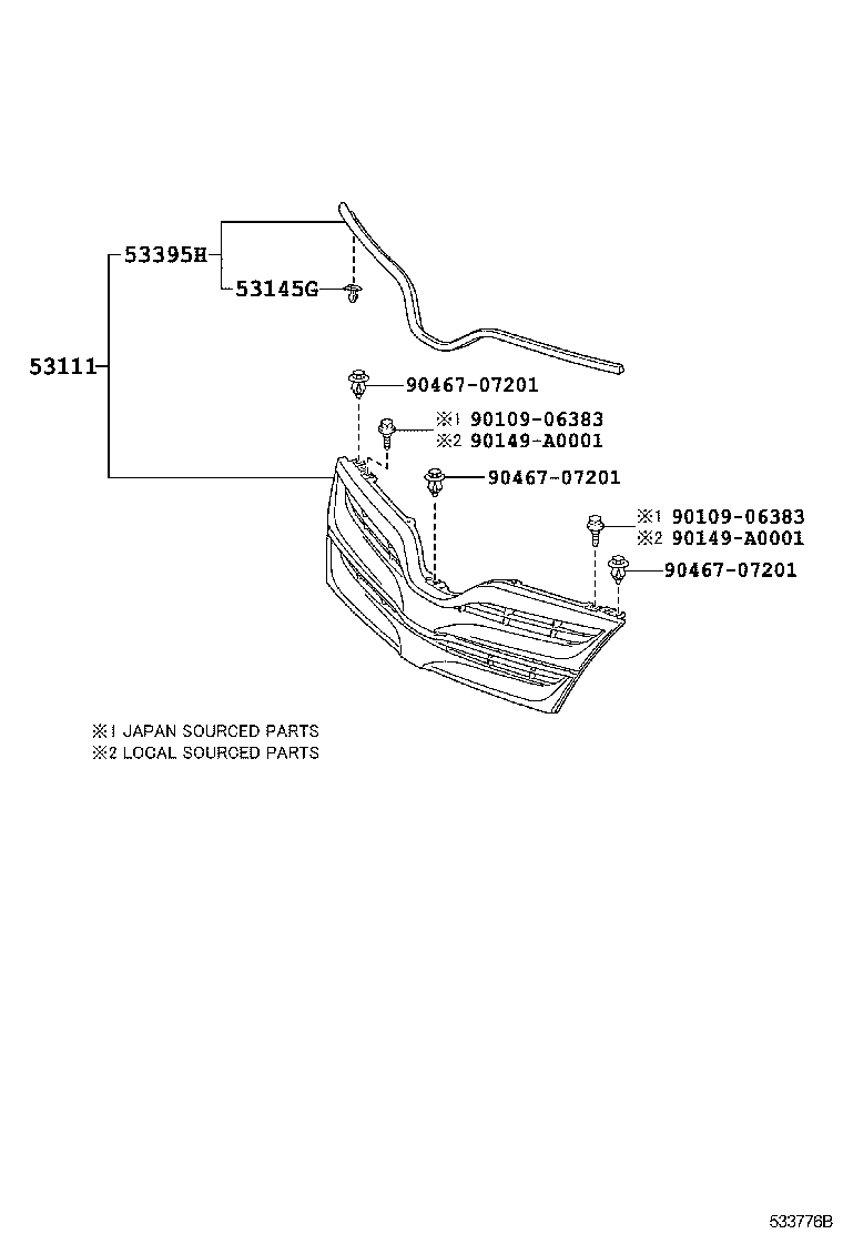 Thumbnail 2 for 53101-0T020