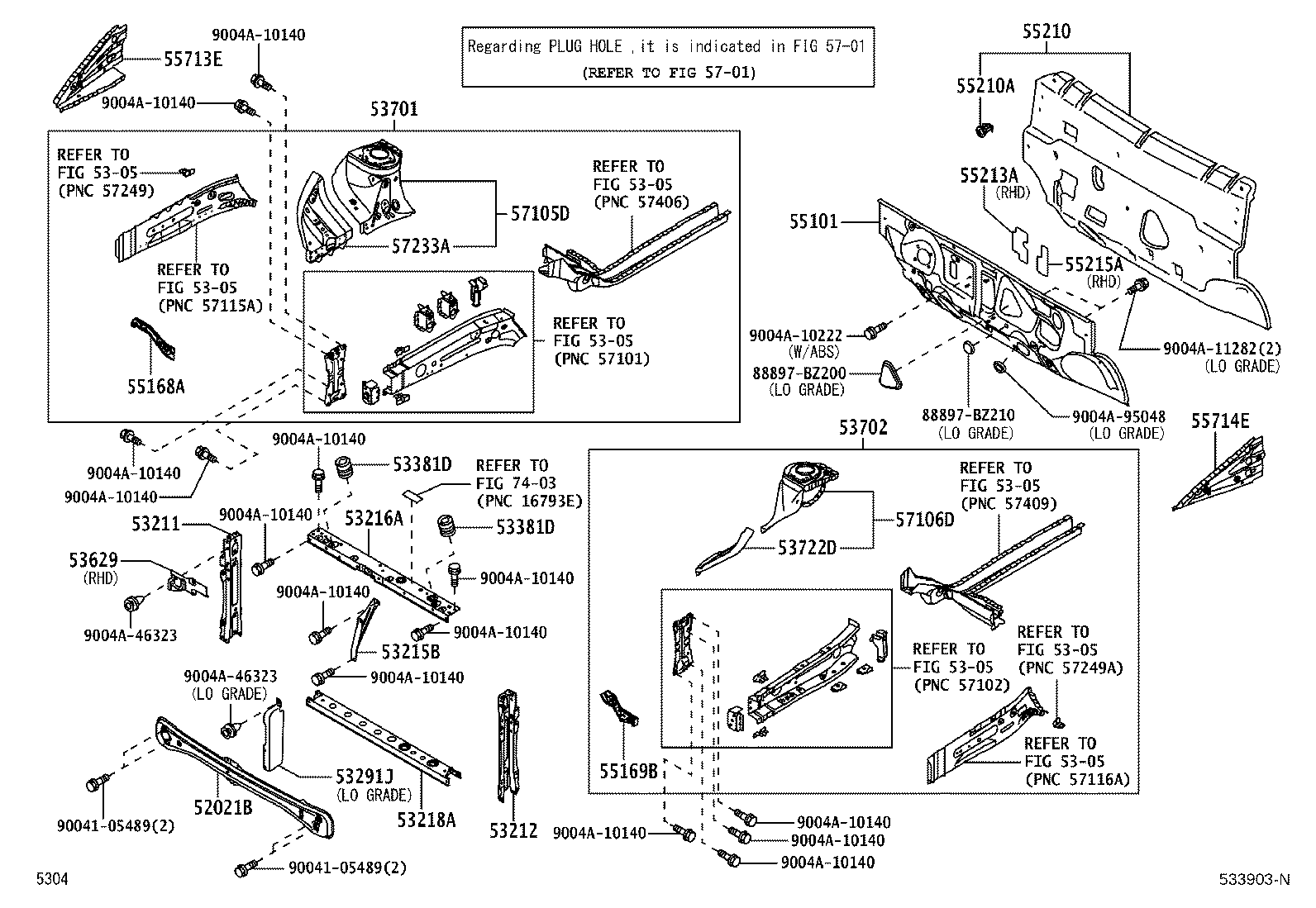 53702-BZ660 APRON SUB-ASSY, FRONT FENDER, LH product image