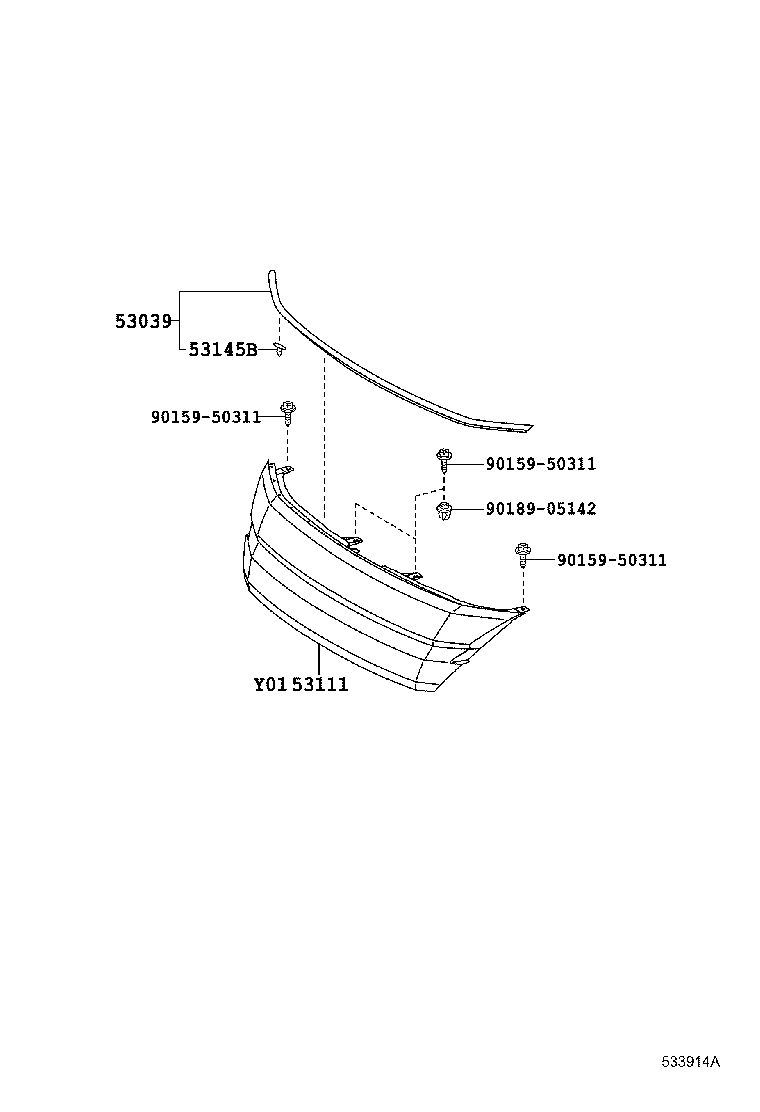 53101-58150 GRILLE, RADIATOR product image
