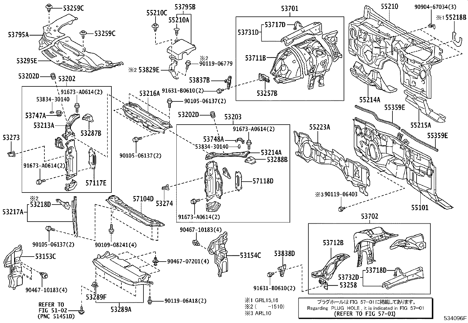 55101-53201 PANEL SUB-ASSY, DASH product image