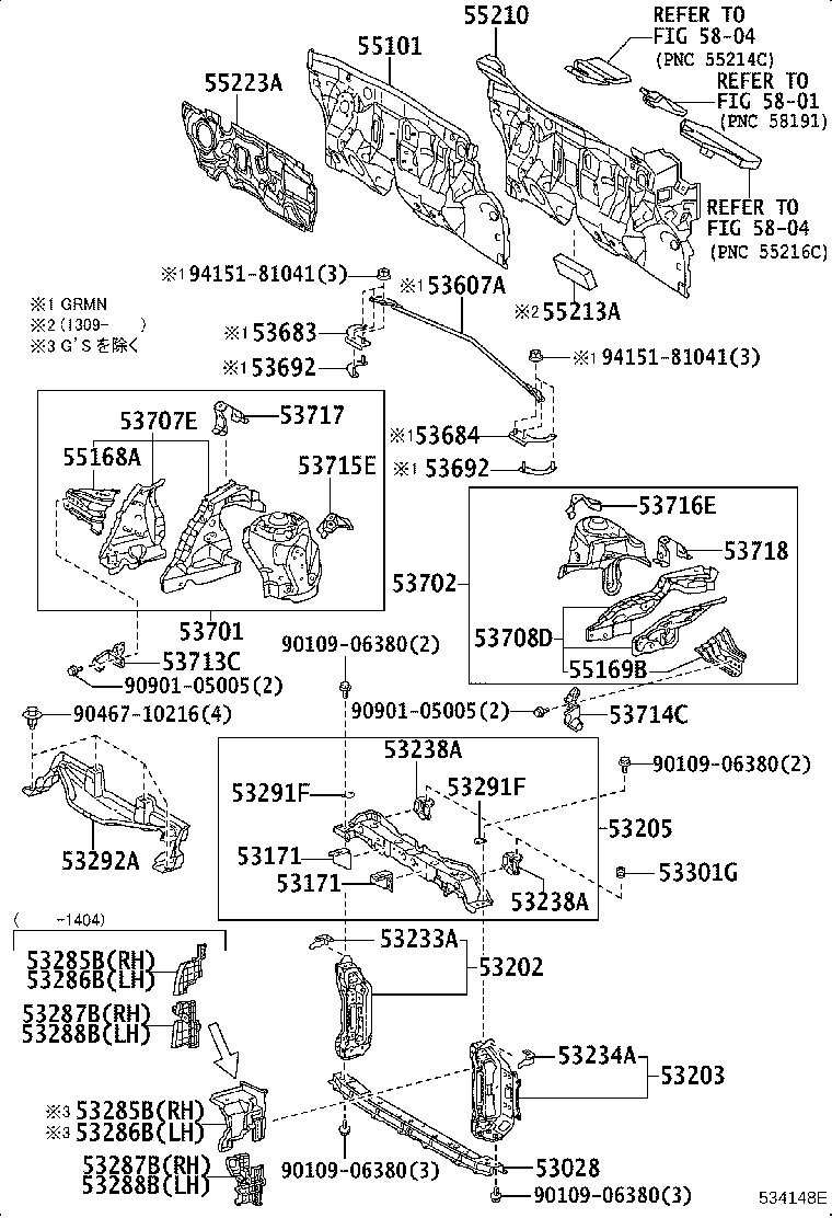 16593-21060 GUIDE, RADIATOR AIR, NO.1 RH product image