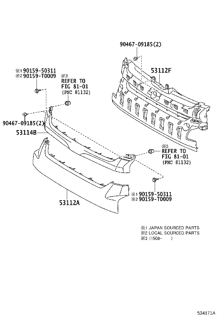 53111-26510 GRILLE, RADIATOR, LOWER product image