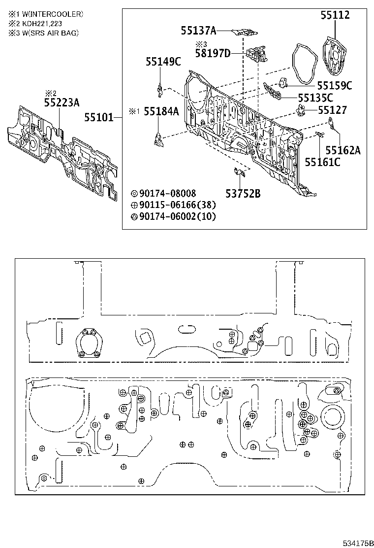 55015-0L020 PANEL SUB-ASSY, DASH product image