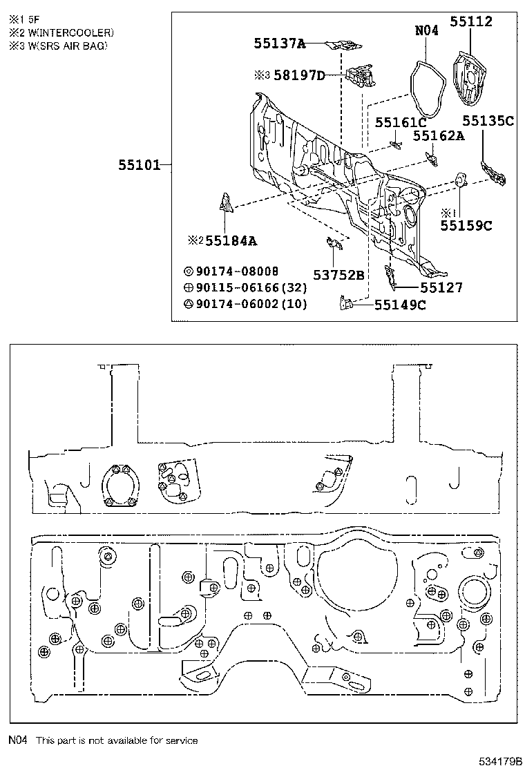 55015-0L020 PANEL SUB-ASSY, DASH product image