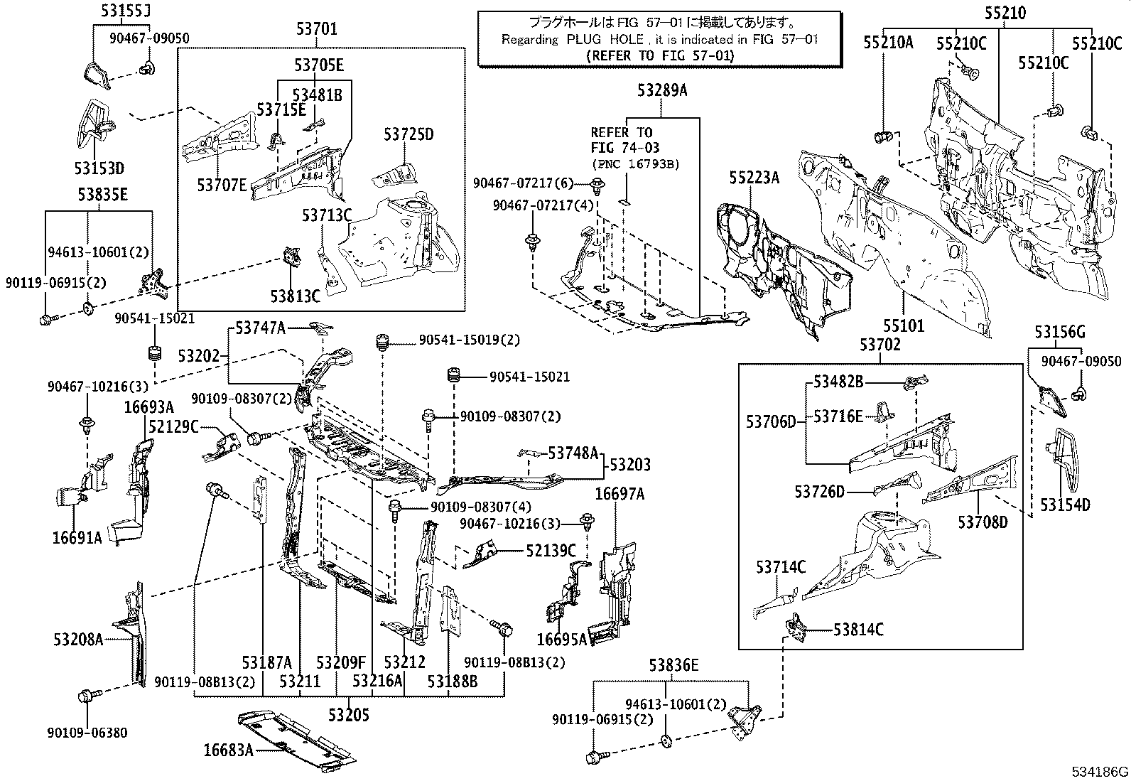 16693-36010 PLATE, RADIATOR SIDE AIR GUIDE, REAR RH product image