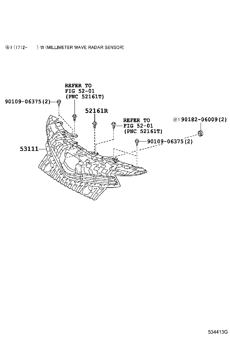 53111-47110 GRILLE, RADIATOR product image