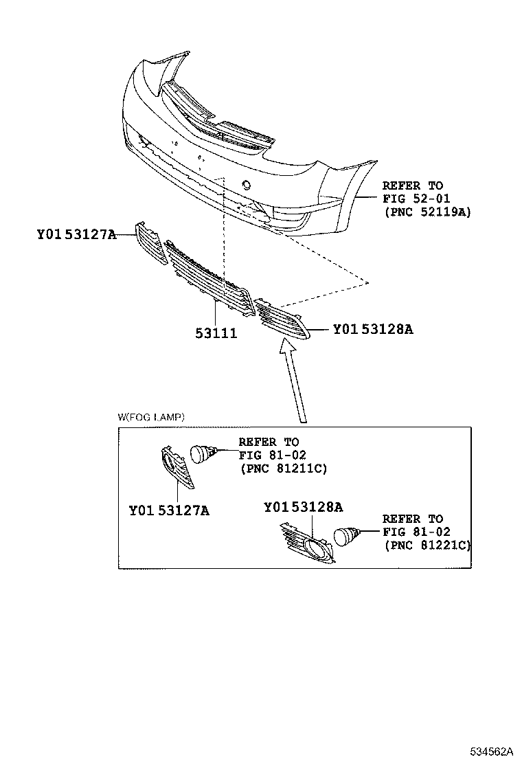 Toyota 53111-47010 GRILLE, RADIATOR