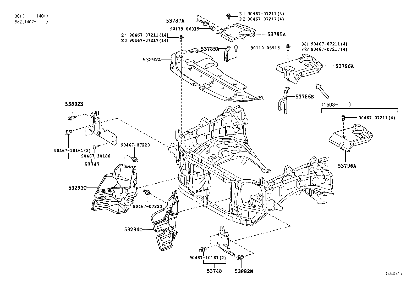 53702-6A353 APRON SUB-ASSY, FRONT FENDER, LH product image