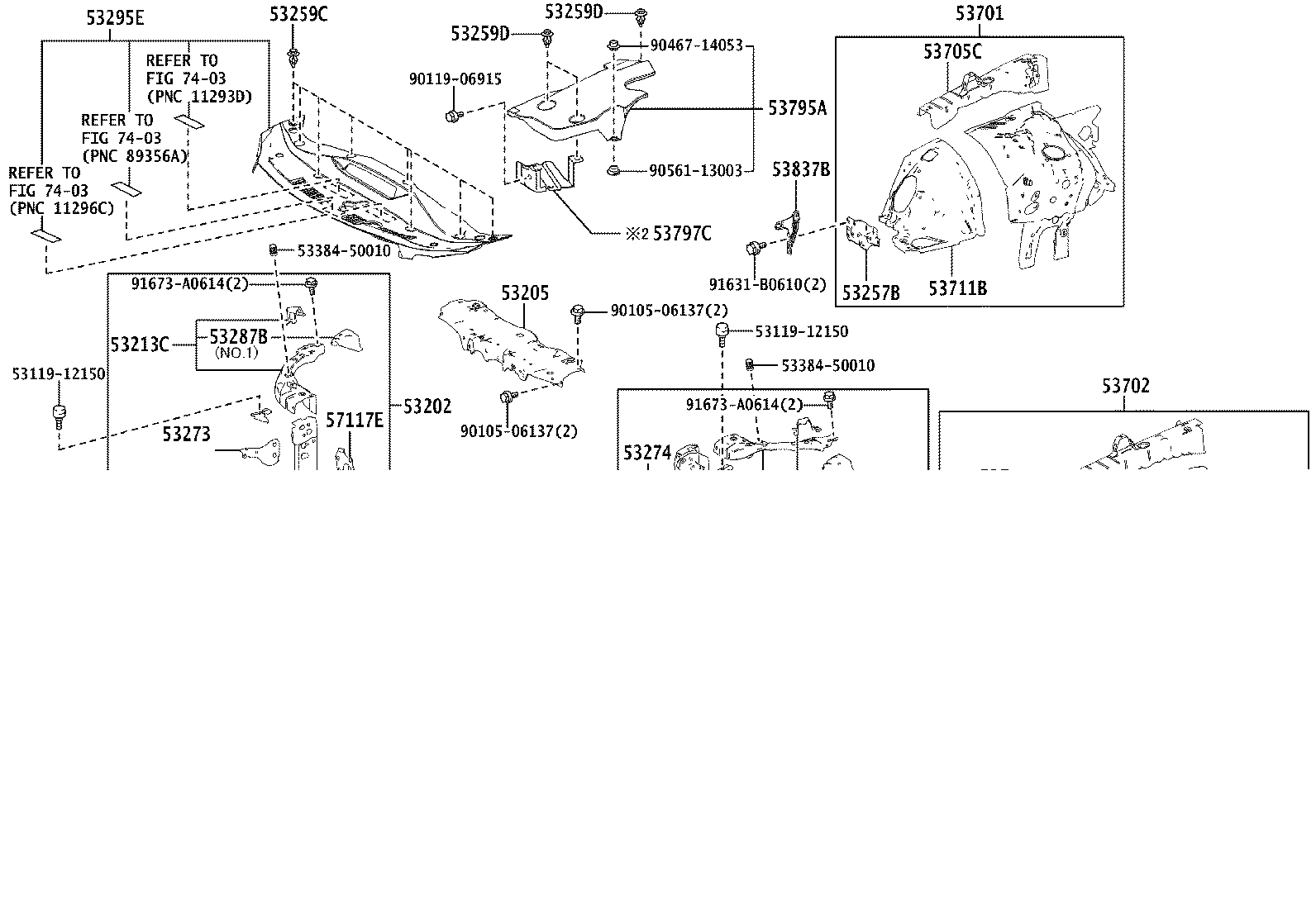53701-30B30 APRON SUB-ASSY, FRONT FENDER, RH product image