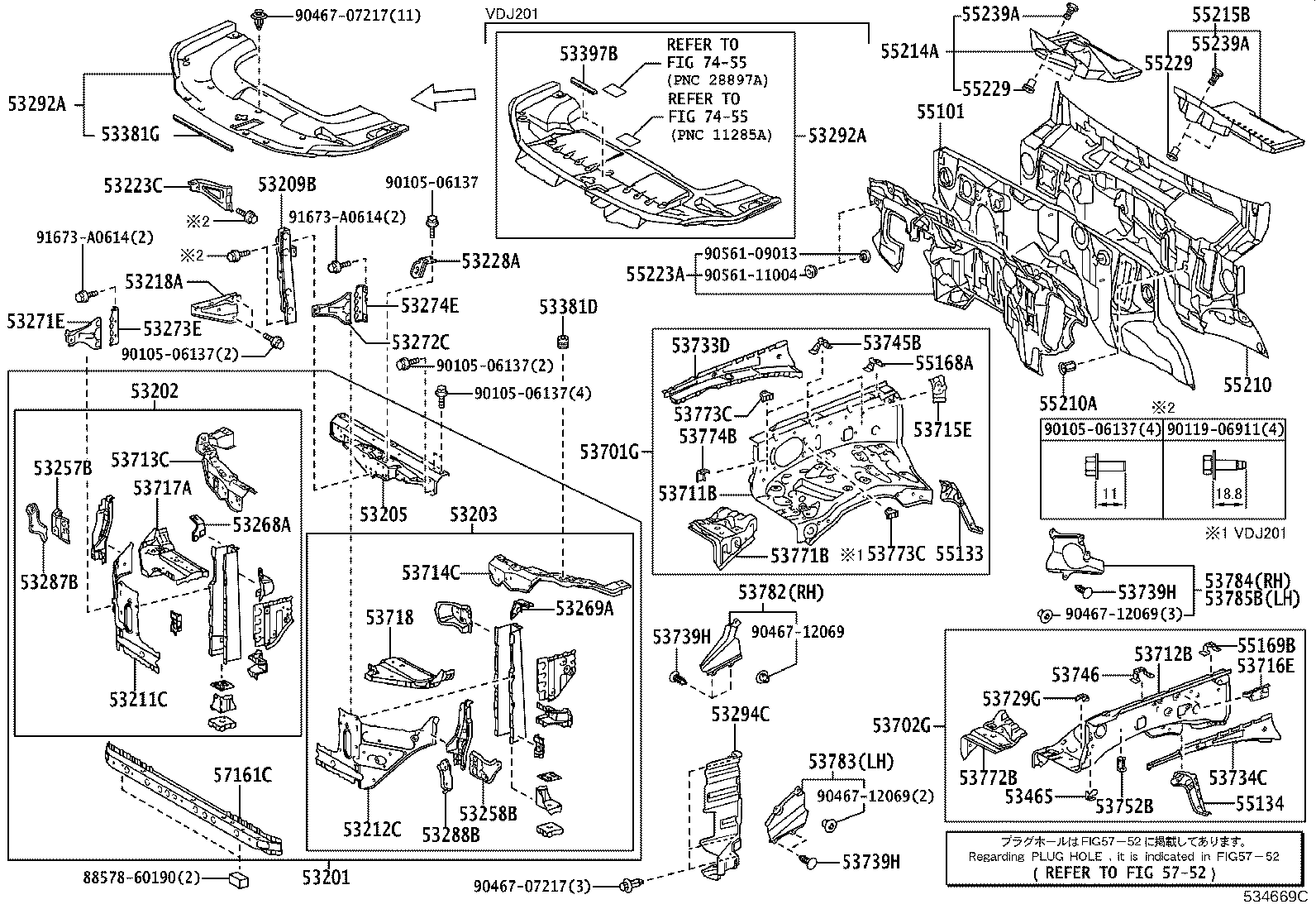 53701-60C90 APRON SUB-ASSY, FRONT FENDER, RH product image