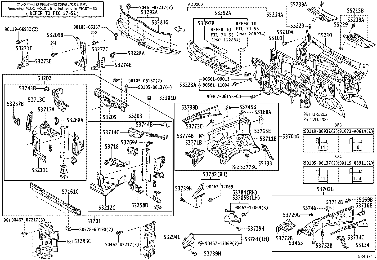 53266-60010 REINFORCEMENT, RADIATOR MOUNTING, LH product image