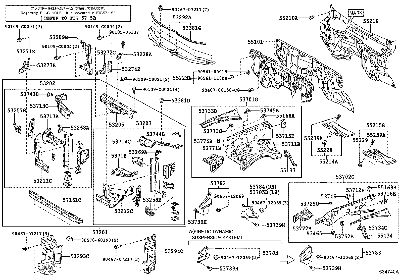 53701-60C00 APRON SUB-ASSY, FRONT FENDER, RH product image