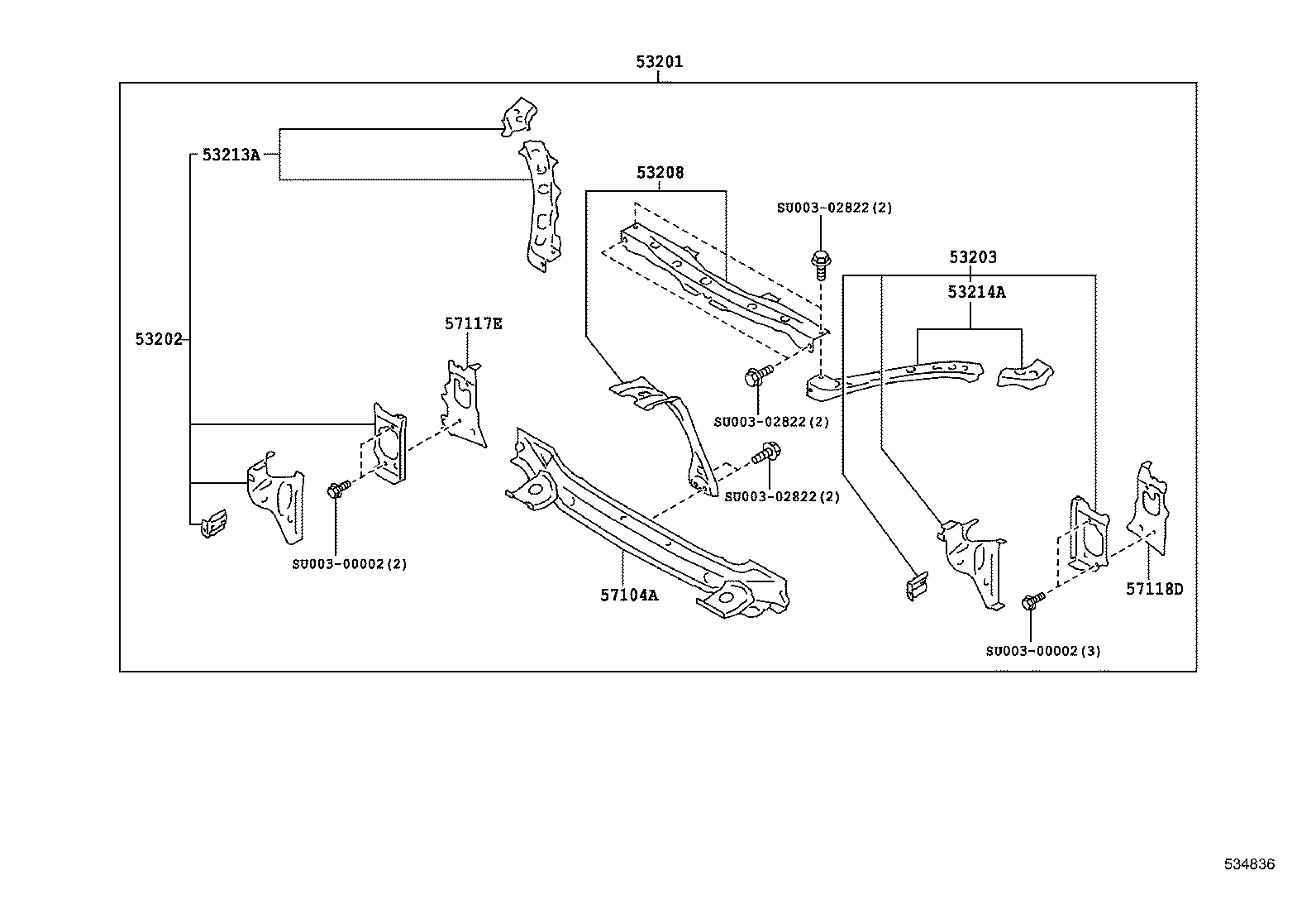16712-53010 PLATE, RADIATOR COVER product image
