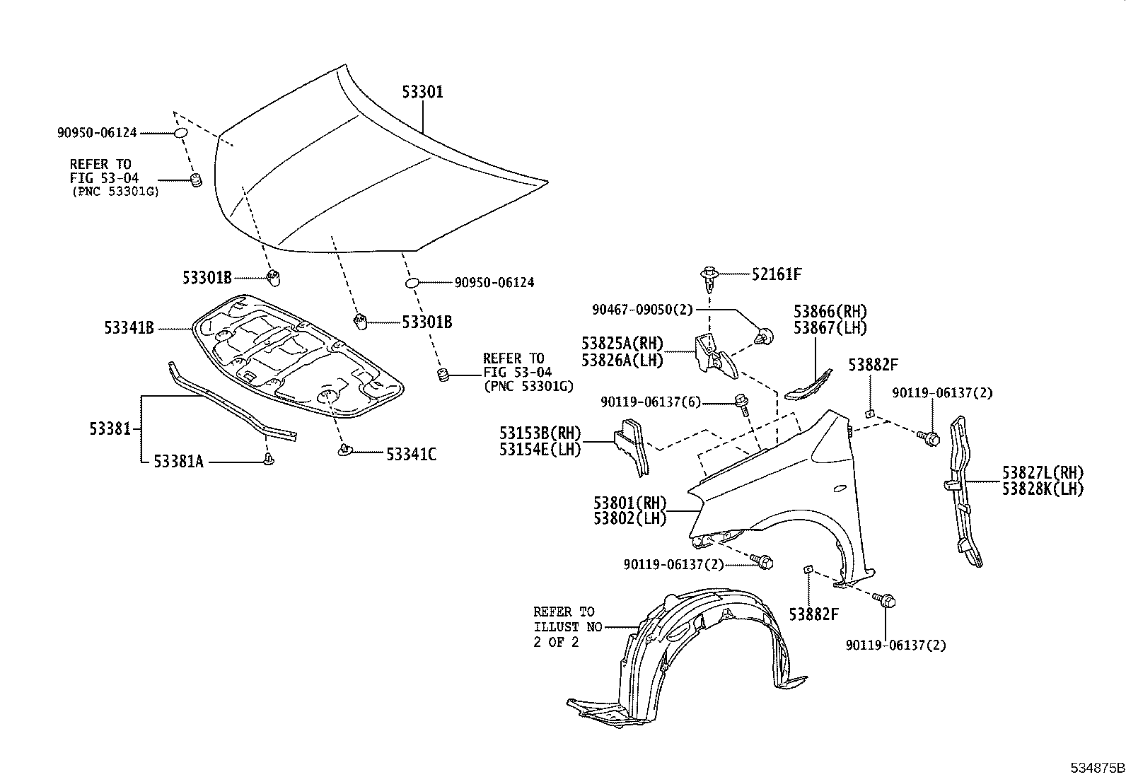 53828-0D090 PROTECTOR, FRONT FENDER SIDE PANEL, LH product image