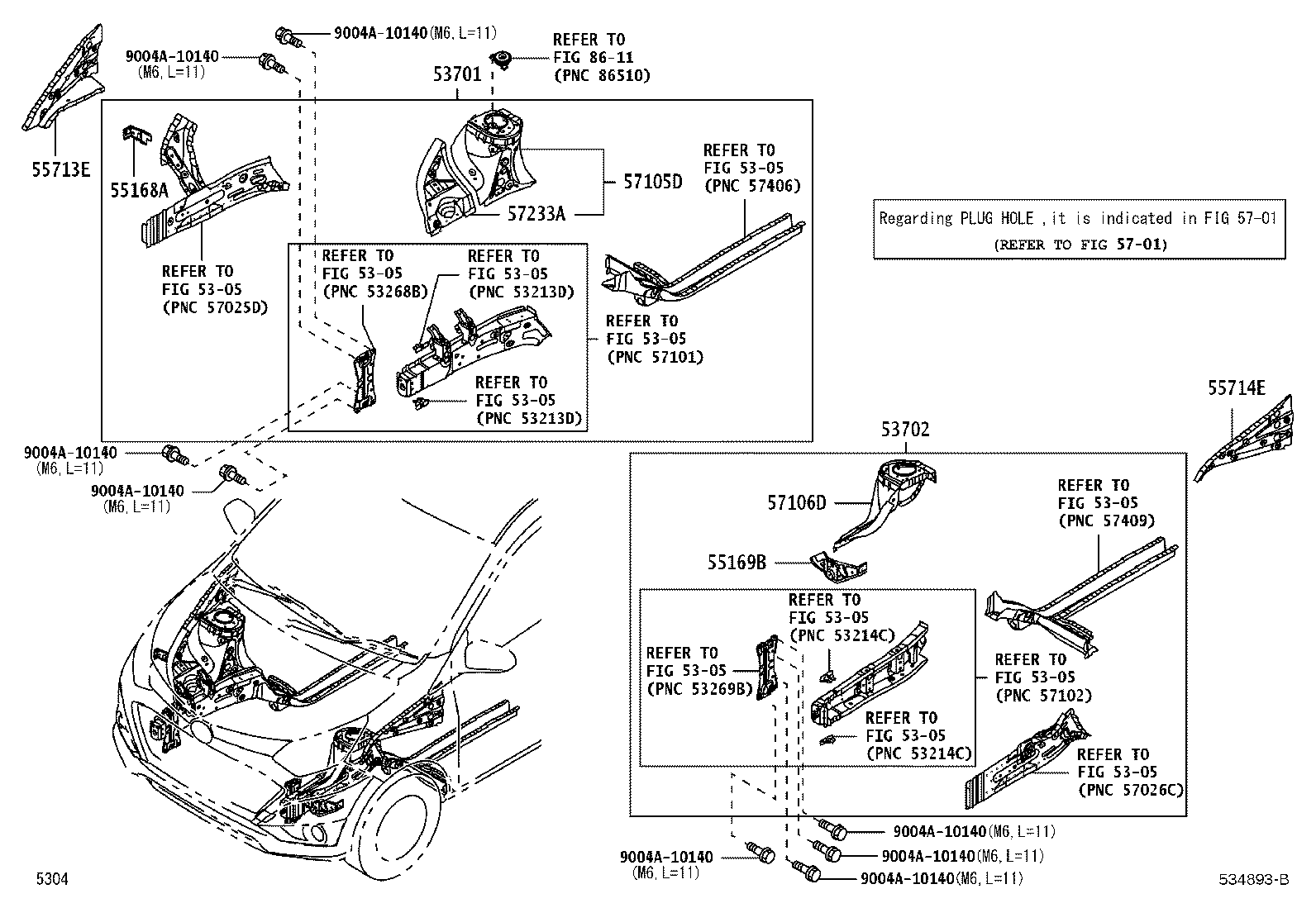 52130-BZ070 BRACKET ASSY, FRONT BUMPER SIDE MOUNTING, RH product image