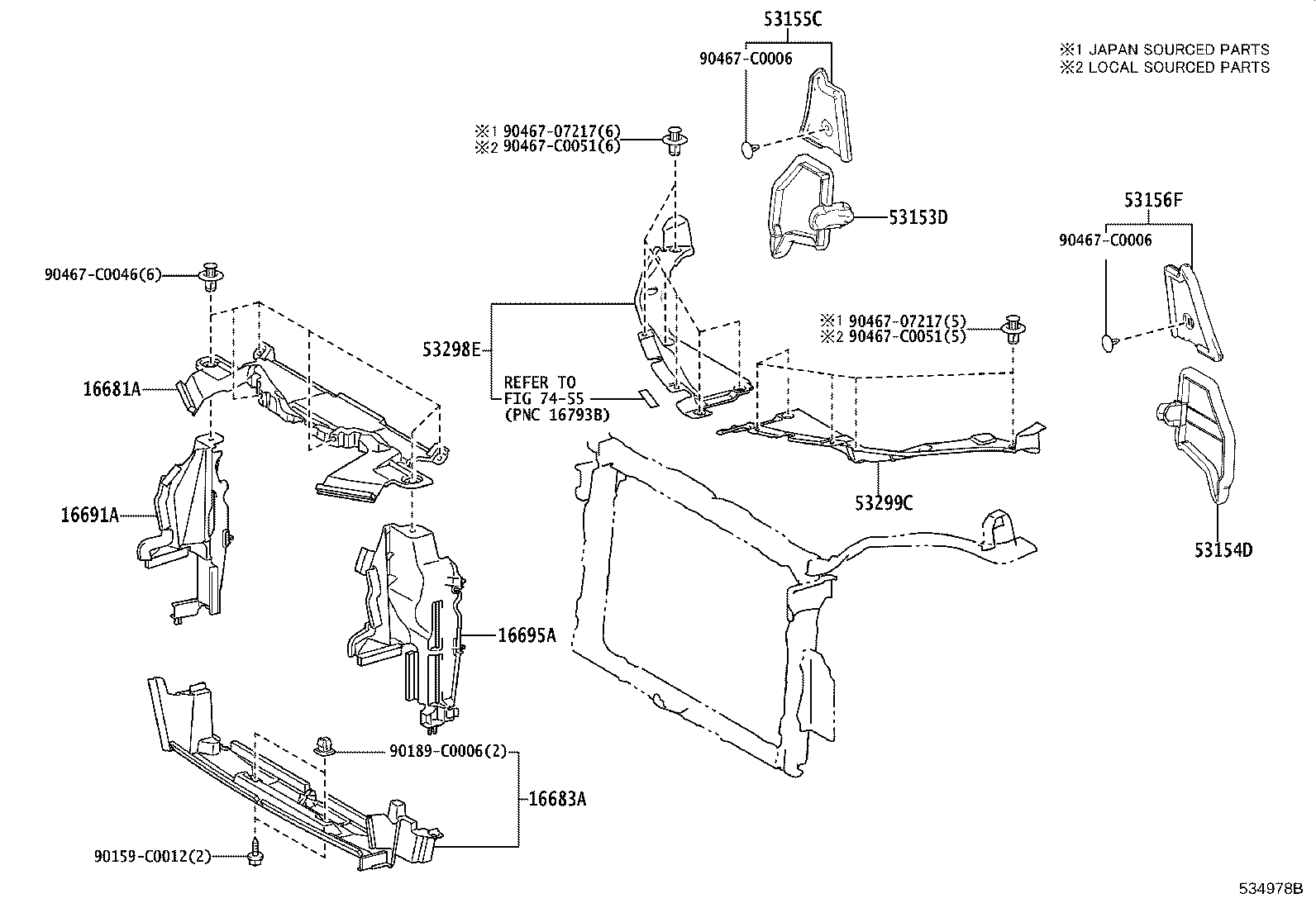 53701-0R050 APRON SUB-ASSY, FRONT FENDER, RH product image