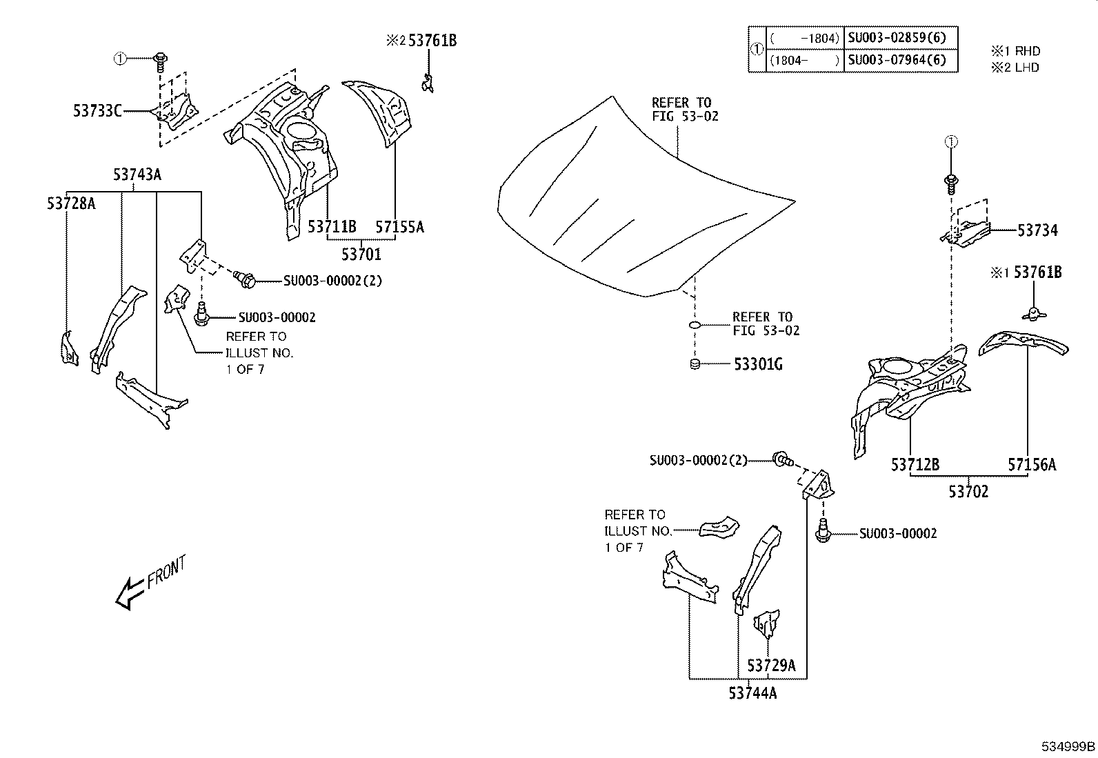 SU003-07360 SUPPORT SUB-ASSY, RADIATOR product image
