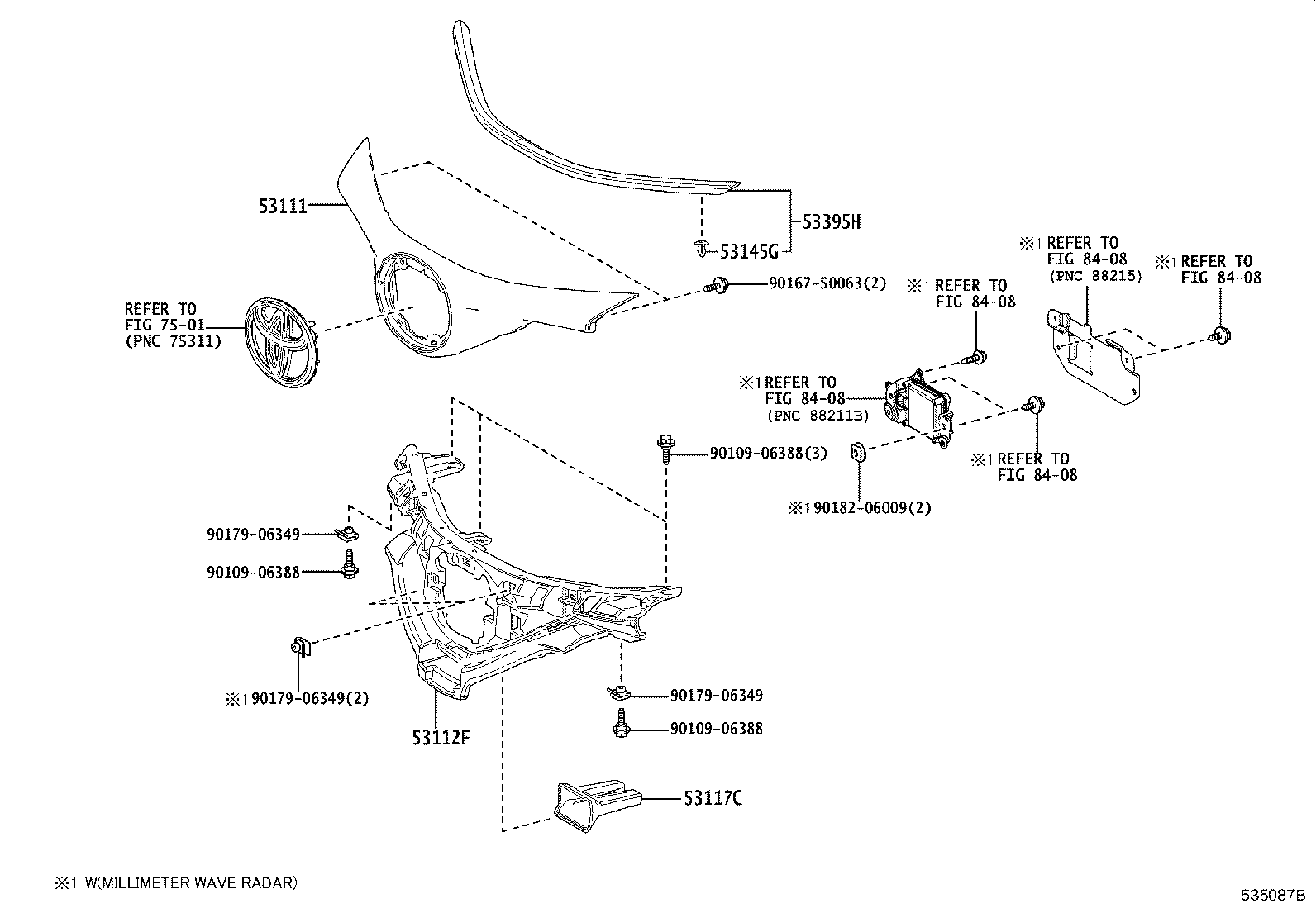 52521-F4010 RETAINER, RADIATOR GRILLE, NO.1 product image