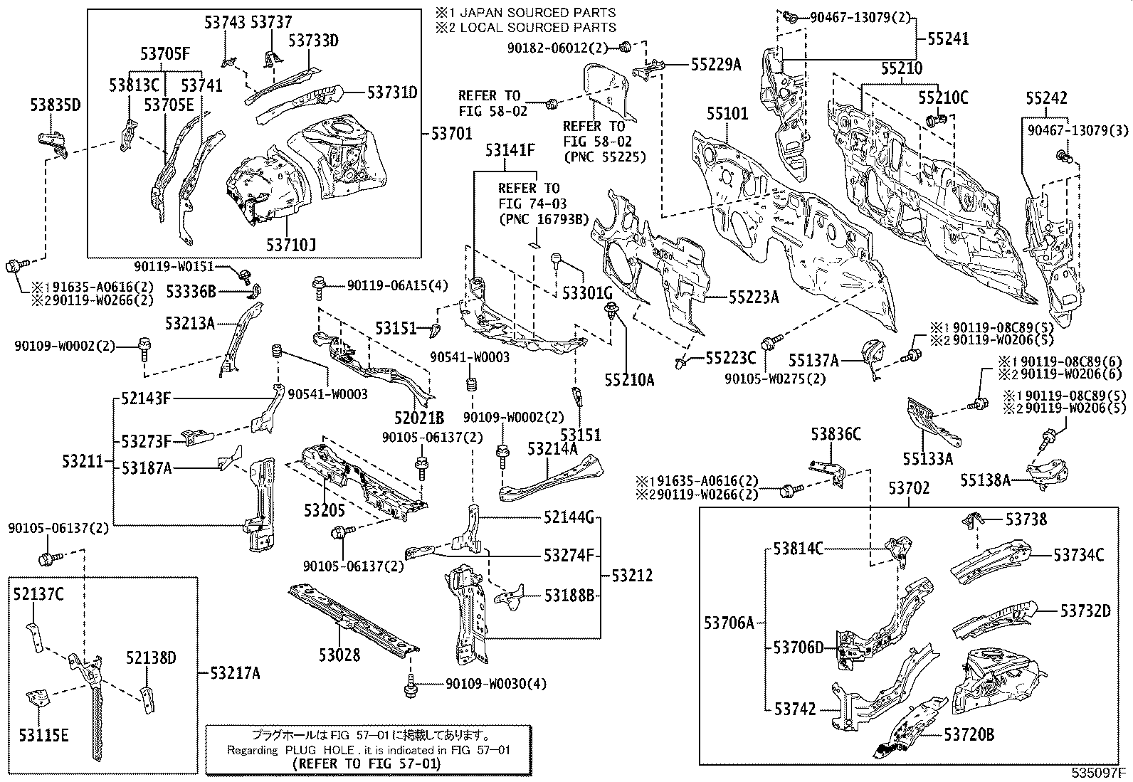 16595-0T380 GUIDE, RADIATOR AIR, NO.1 LH product image