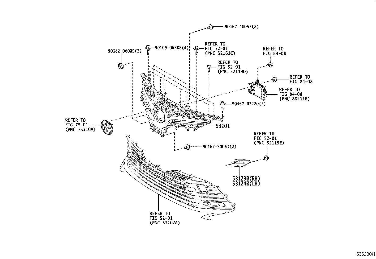 52111-33010-B1 BAR, FRONT BUMPER, CENTER product image