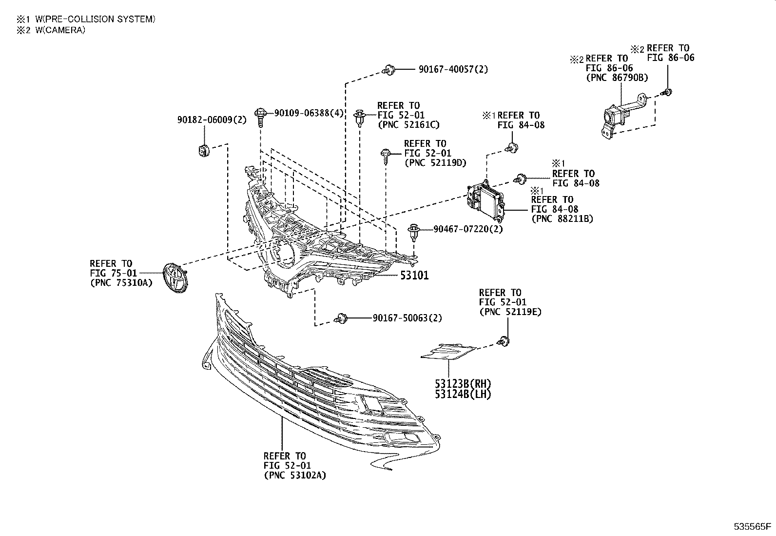52111-06901 BAR, FRONT BUMPER, CENTER product image