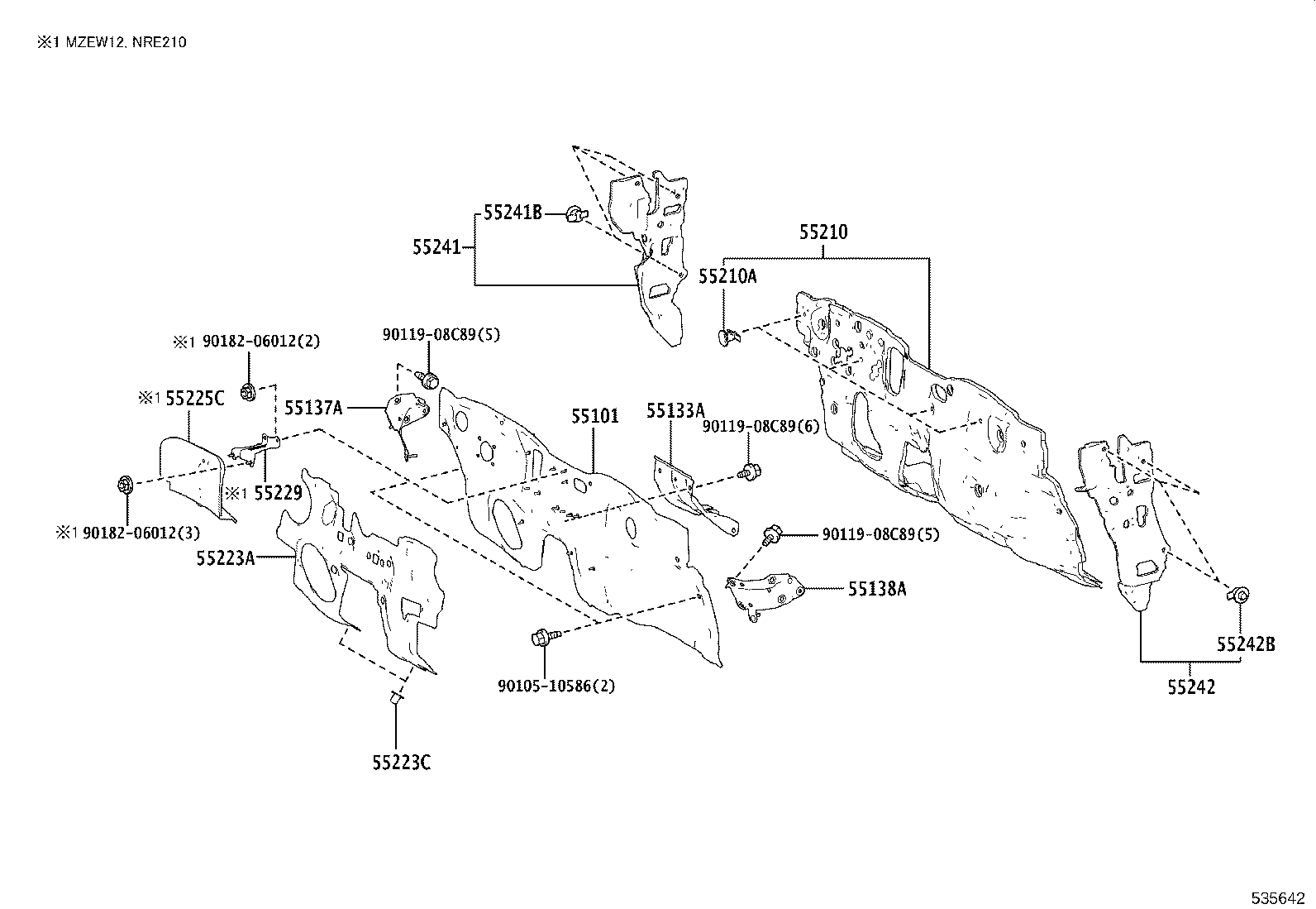 16595-37150 GUIDE, RADIATOR AIR, NO.1 LH product image