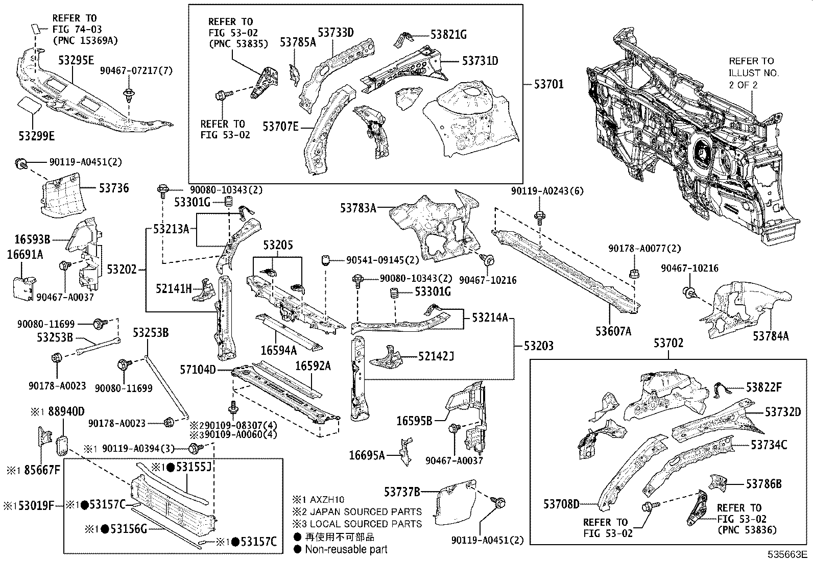 Toyota 53205-06904 SUPPORT SUB-ASSY, RADIATOR, UPPER