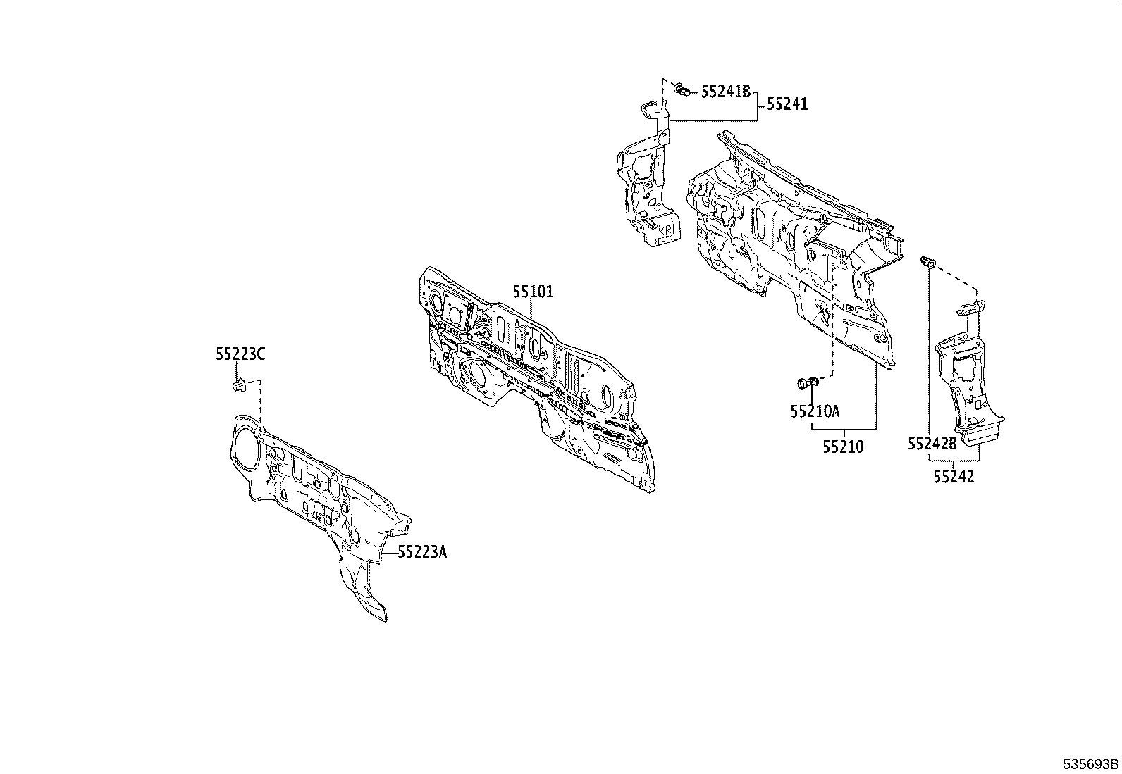 16595-F0080 GUIDE, RADIATOR AIR, NO.1 LH product image