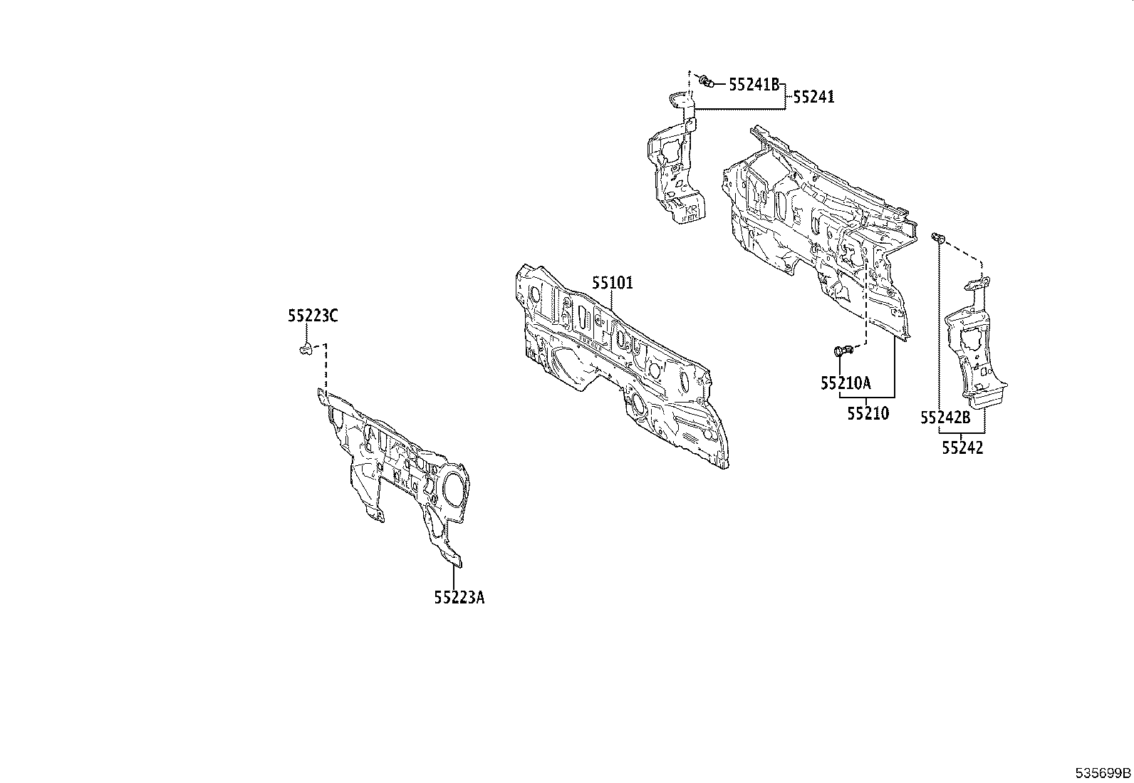 16595-F0080 GUIDE, RADIATOR AIR, NO.1 LH product image