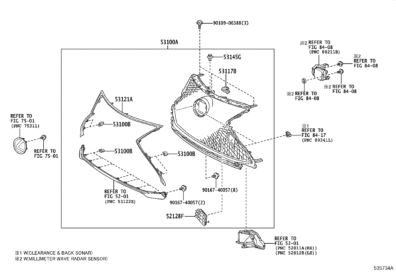 52147-24040 BRACKET, RADIATOR GRILLE, LOWER product image