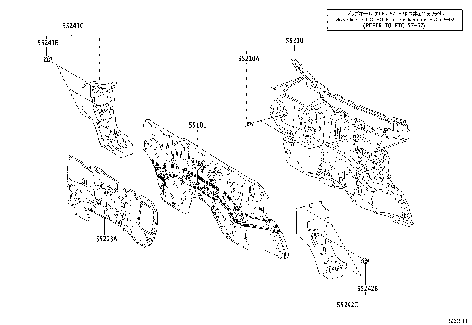 16593-25290 GUIDE, RADIATOR AIR, NO.1 RH product image