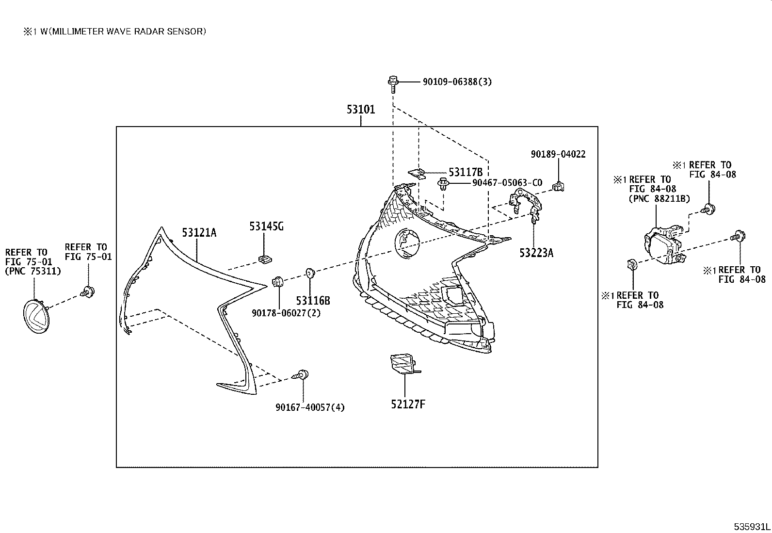 52112-24040 GRILLE, RADIATOR, LOWER product image