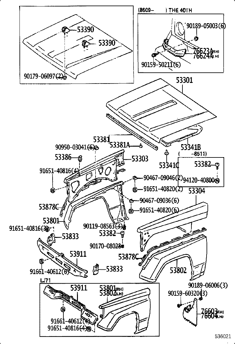 53802-90K30 FENDER SUB-ASSY, FRONT LH product image
