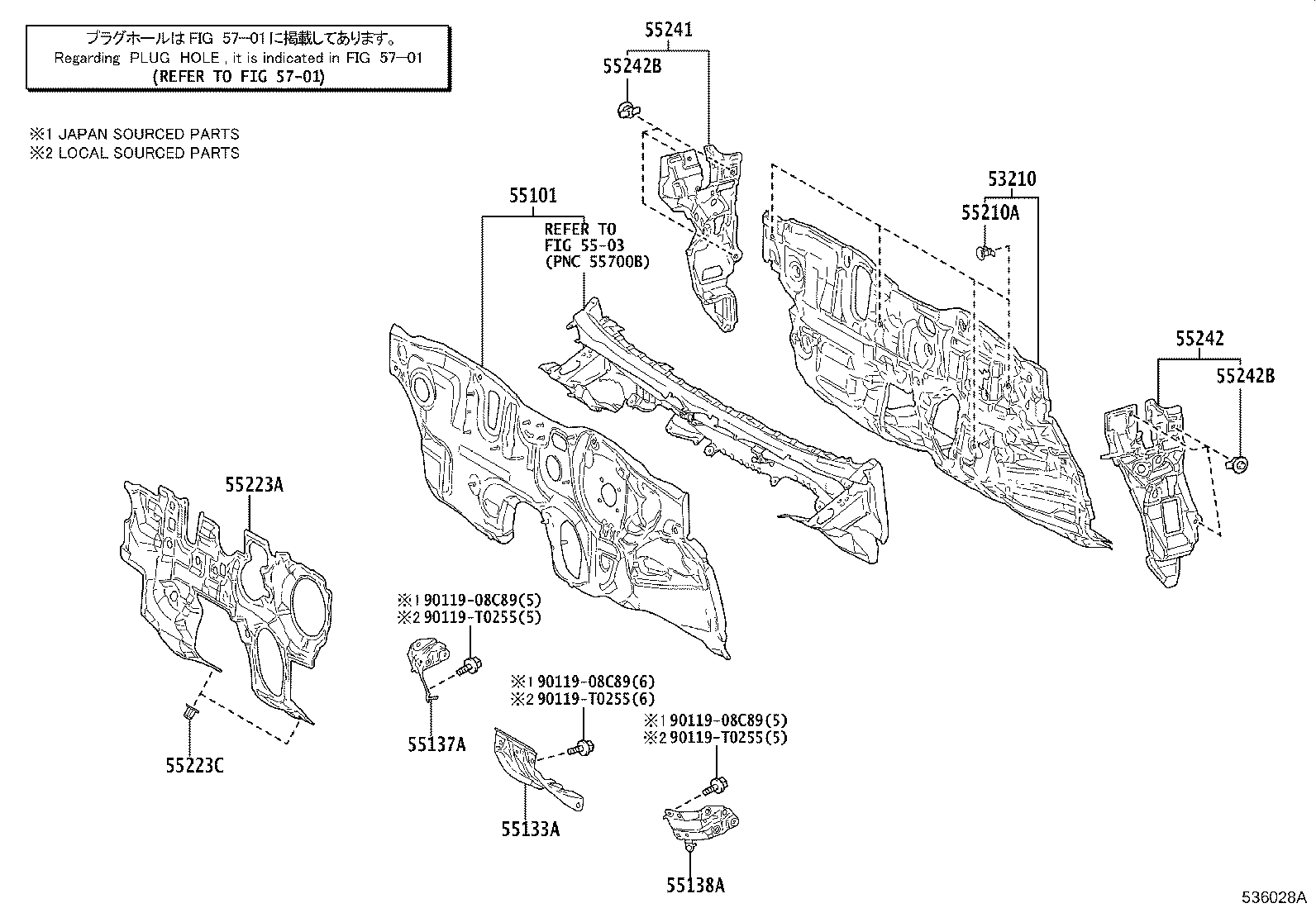 16594-0T110 GUIDE, RADIATOR AIR, NO.2 product image