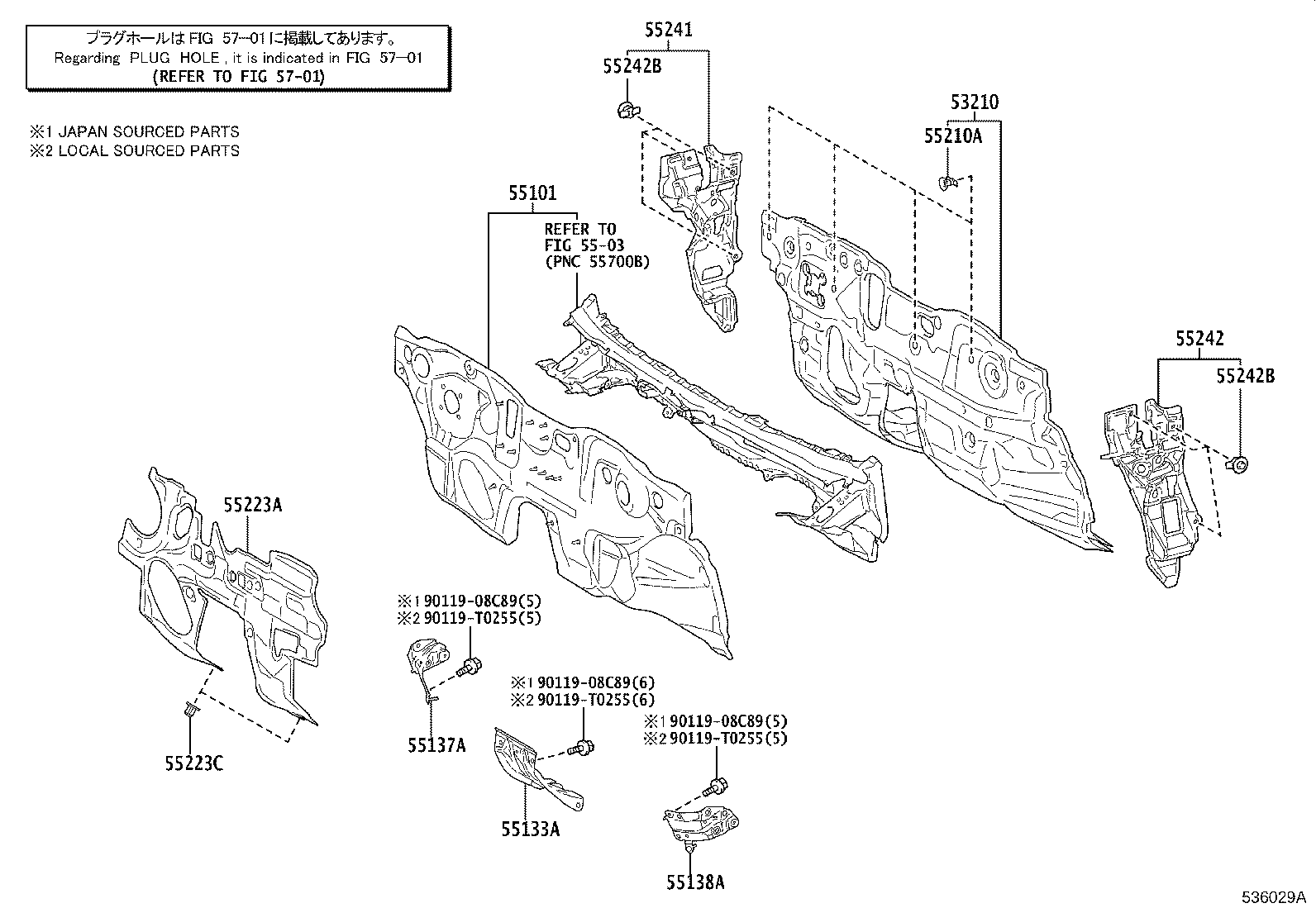 16594-0T110 GUIDE, RADIATOR AIR, NO.2 product image