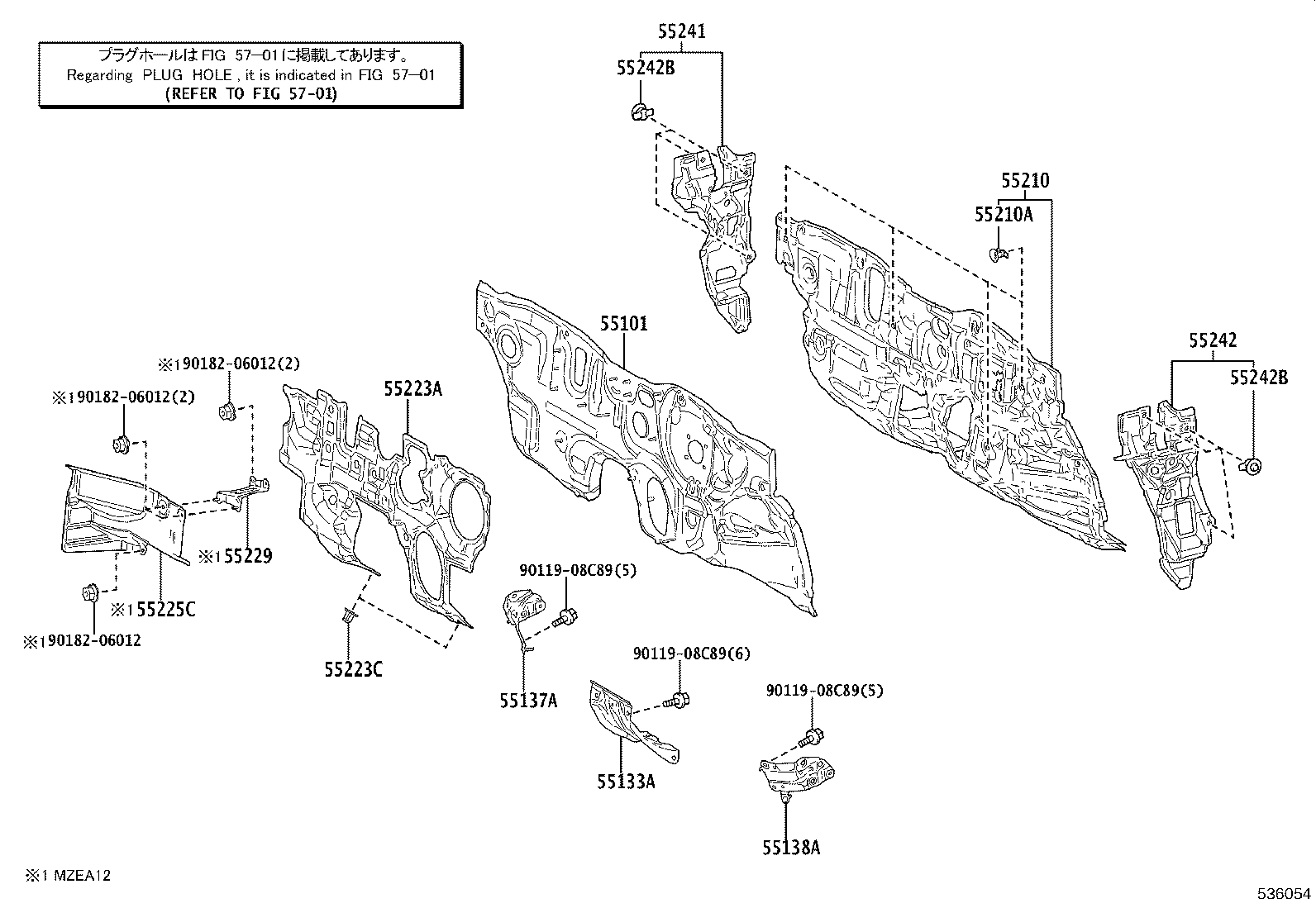 52143-02120 BRACKET, FRONT BUMPER SIDE, RH product image