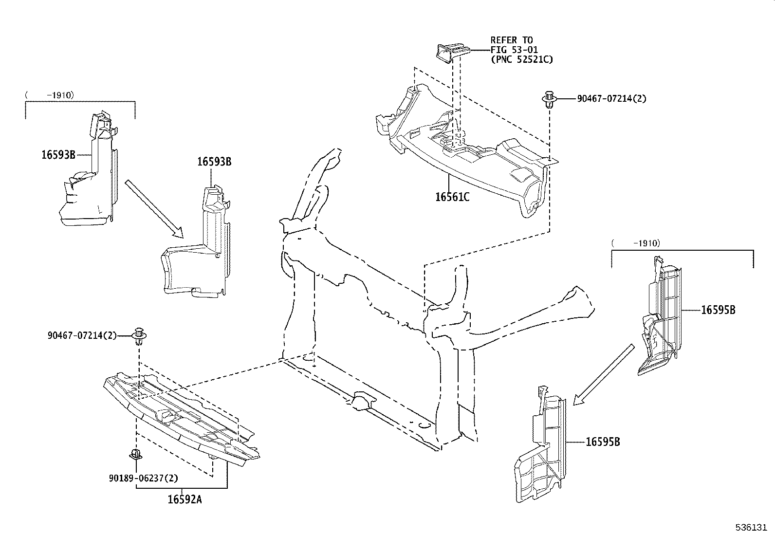 53701-10390 APRON SUB-ASSY, FRONT FENDER, RH product image