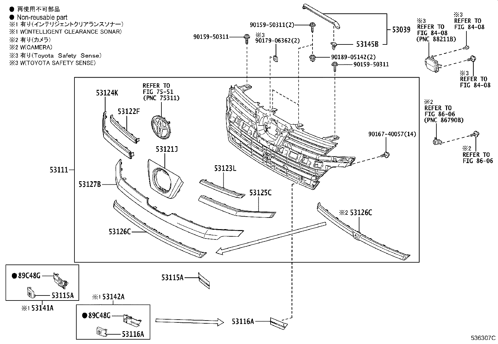 53101-V2020 GRILLE, RADIATOR product image