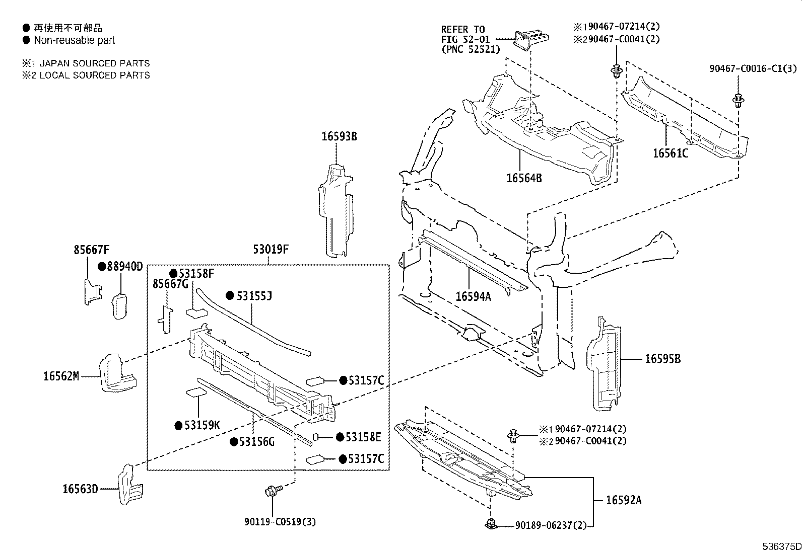 51025-F4020 BRACKET SUB-ASSY, FRAME NO.3 CROSS MEMBER, RH product image