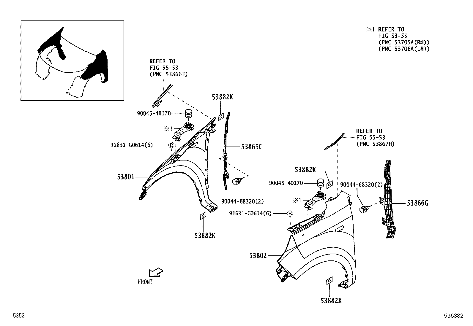 90044-67634 CLIP(FOR HOOD INSULATOR) product image