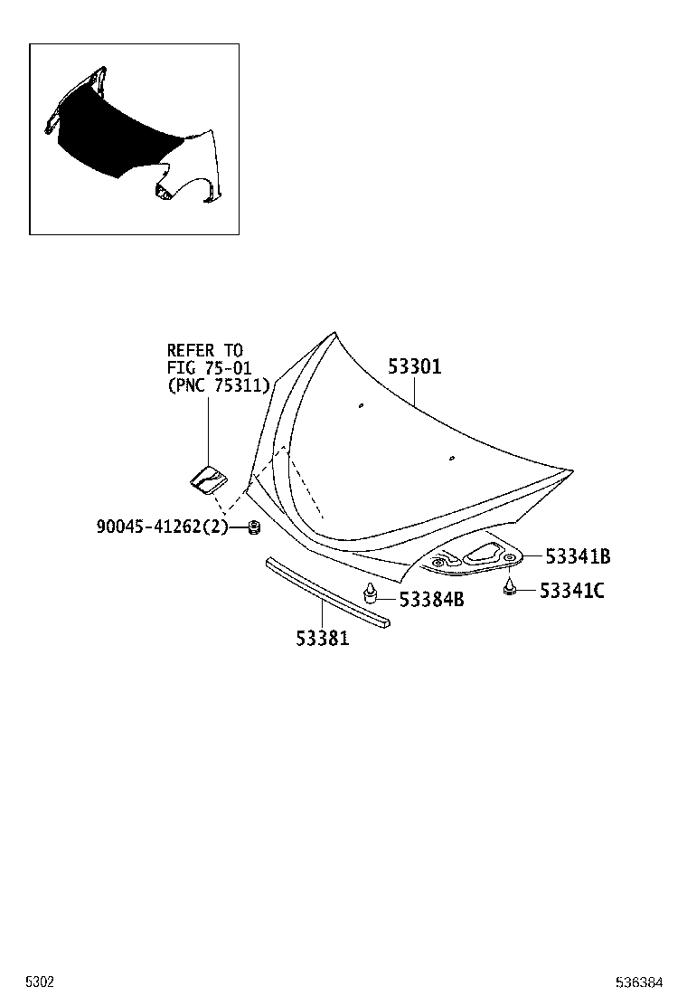 53812-B1010 FENDER SUB-ASSY, FRONT LH product image