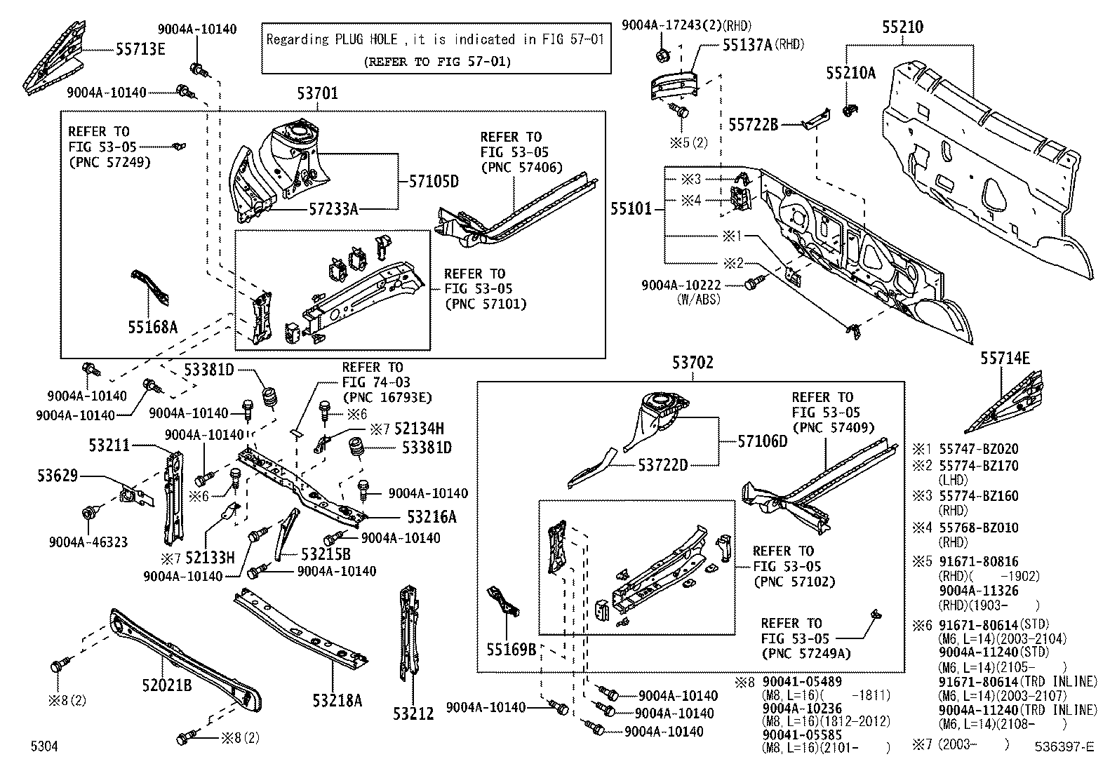 53702-BZ660 APRON SUB-ASSY, FRONT FENDER, LH product image