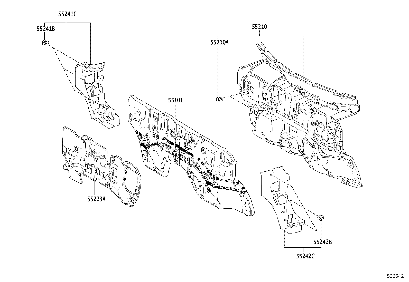 16595-F0540 GUIDE, RADIATOR AIR, NO.1 LH product image